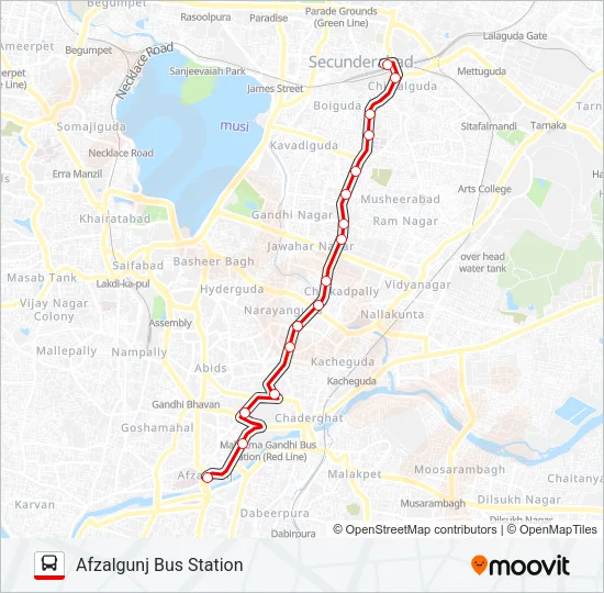 1 Bus Line Map