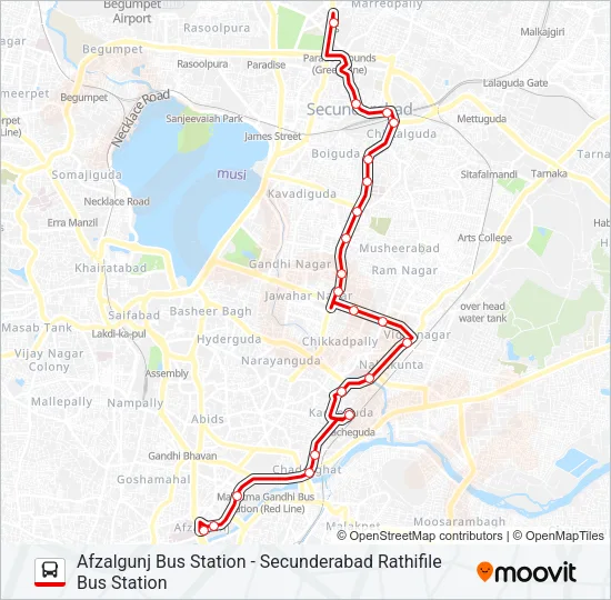 2 Bus Line Map