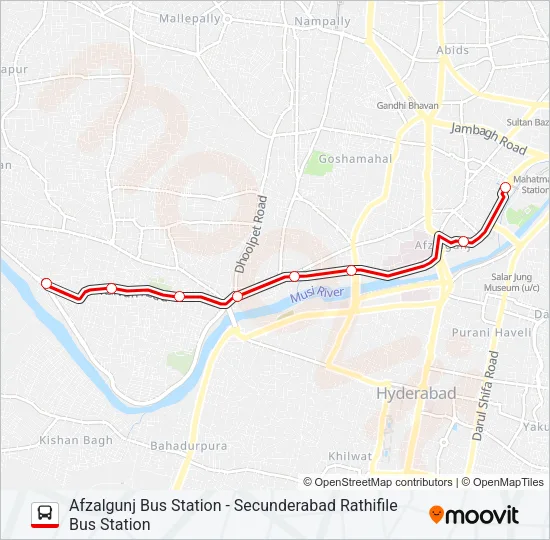 2 Bus Line Map