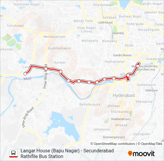 1-J/L Bus Line Map