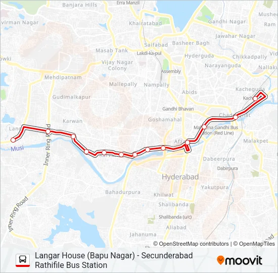 1-J/L Bus Line Map