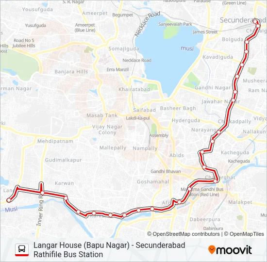 1-J/L Bus Line Map
