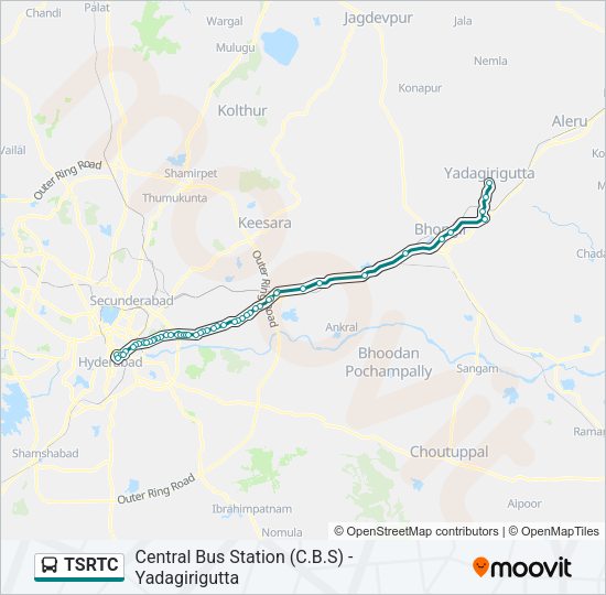 TSRTC Bus Line Map