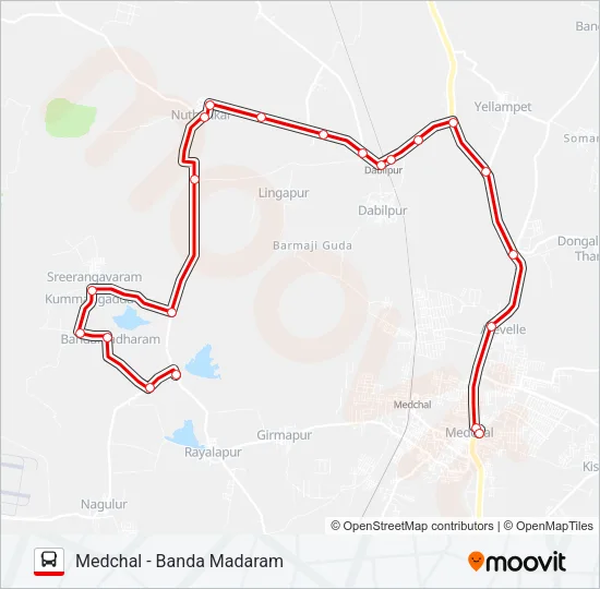 233 Bus Line Map