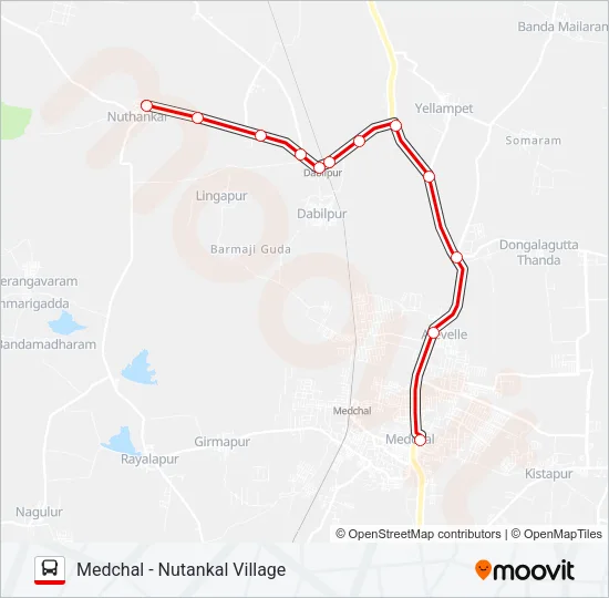 233 Bus Line Map