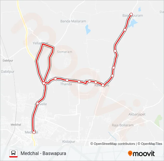 234 Bus Line Map