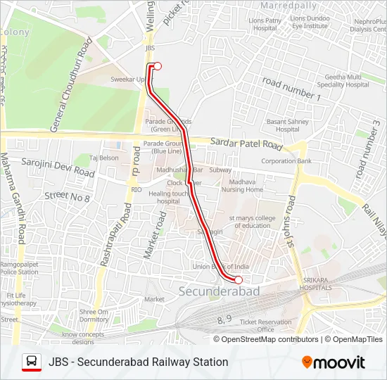 229J Bus Line Map
