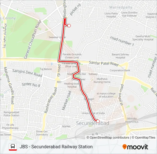 229J Bus Line Map