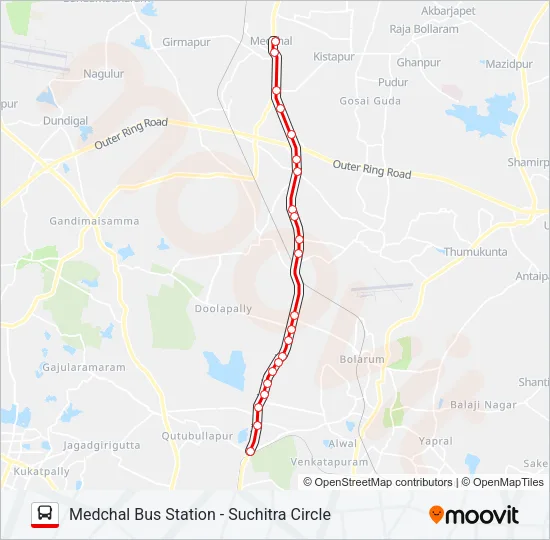 229S Bus Line Map