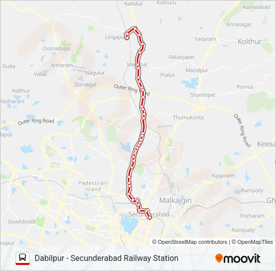 229DS Bus Line Map