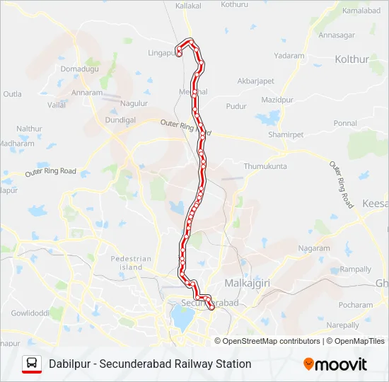 229DS Bus Line Map