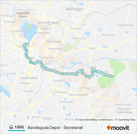 100G Bus Line Map