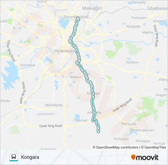 203AK/102B Bus Line Map