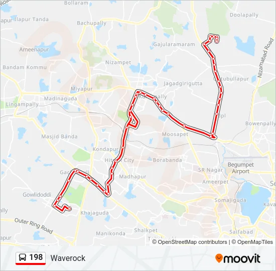 198 Bus Line Map