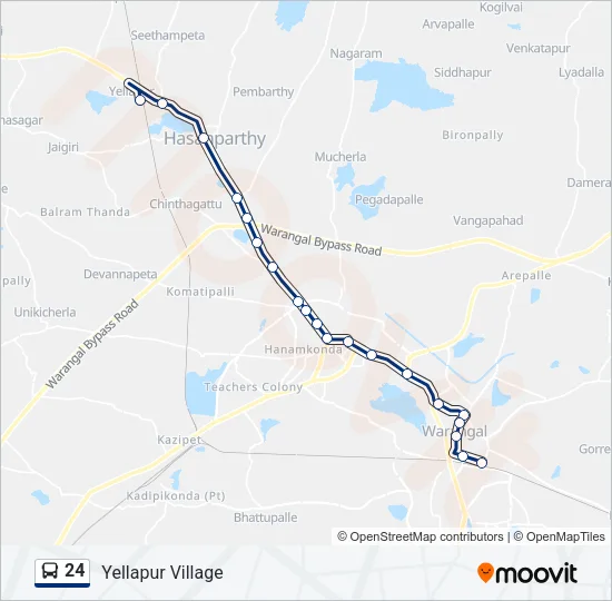 24 Bus Line Map