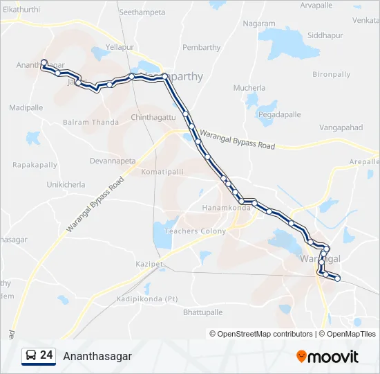 24 Bus Line Map
