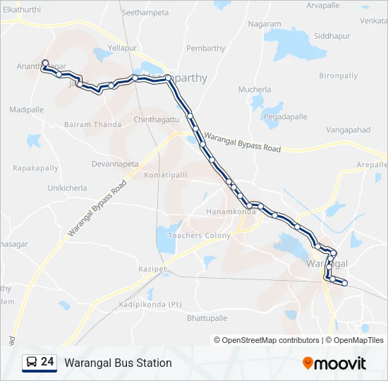 24 Bus Line Map