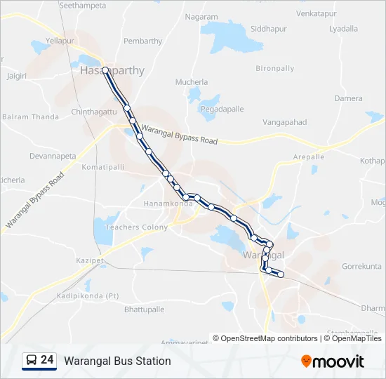 24 Bus Line Map