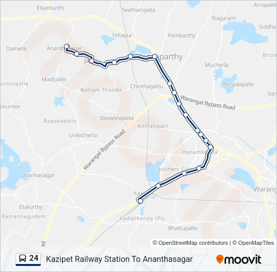 24 Bus Line Map