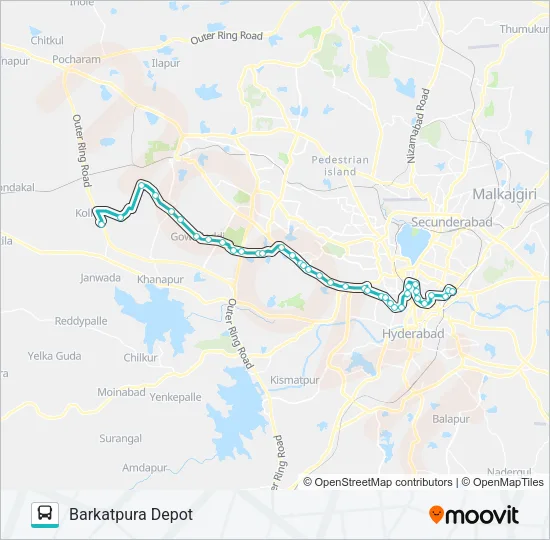 116N/220K Bus Line Map