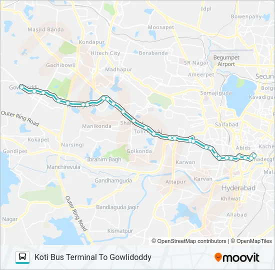 116N/220K Bus Line Map