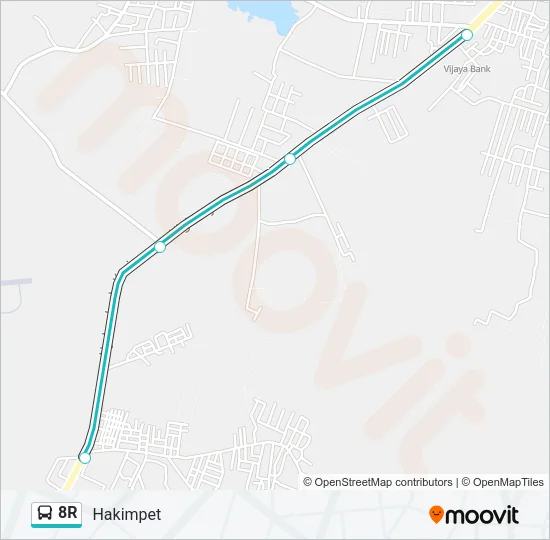 8R Bus Line Map