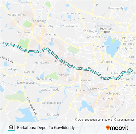 116/220K Bus Line Map