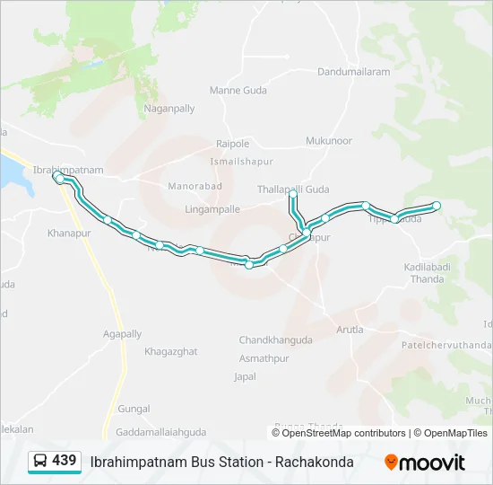 439 Bus Line Map