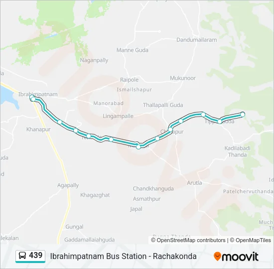 439 Bus Line Map