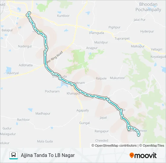 436/277L Bus Line Map