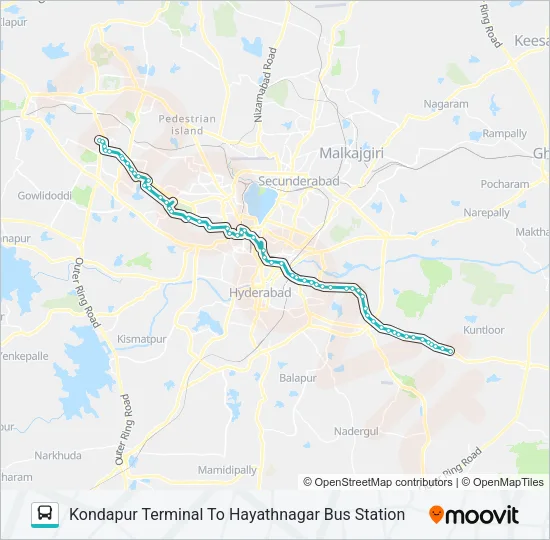 127K/H Bus Line Map