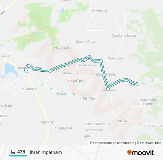 439 Route: Schedules, Stops & Maps - Ibrahimpatnam (Updated)