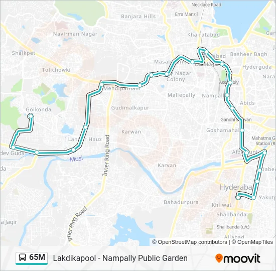 65M Route: Schedules, Stops & Maps - Charminar (Updated)