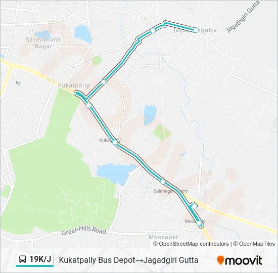 19KJ Route: Schedules, Stops & Maps - Kukatpally Bus Depot‎→Jagadgiri ...