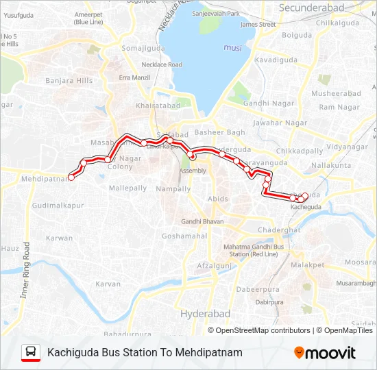 83J Bus Line Map