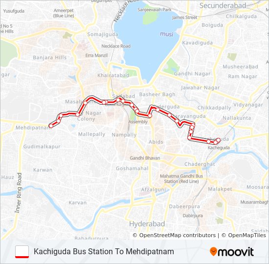 83j Route: Schedules, Stops & Maps - Mehdipatnam (updated)