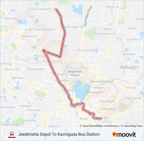 83J Bus Line Map