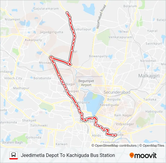 83J Bus Line Map