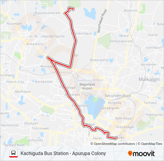 83J bus Line Map