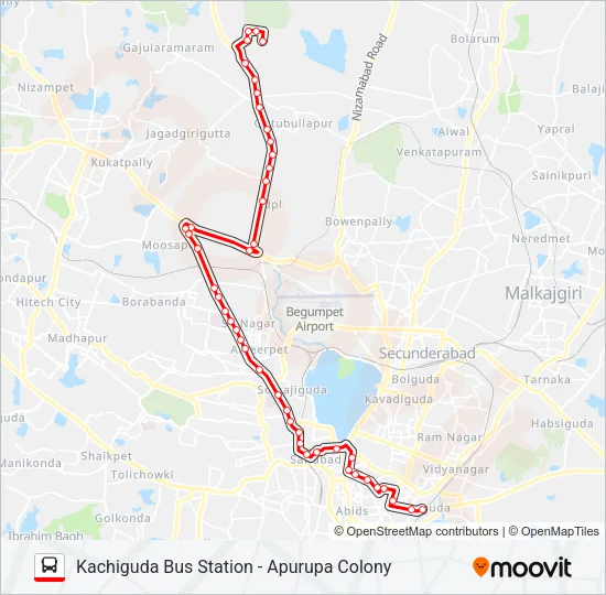 83J Bus Line Map