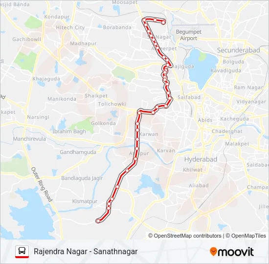 92S Bus Line Map