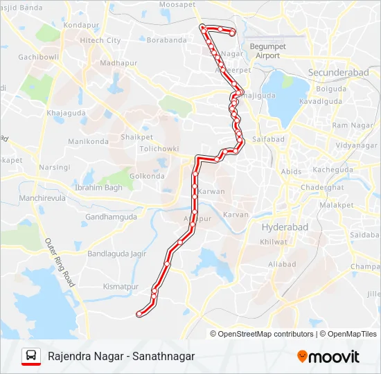 92S Bus Line Map