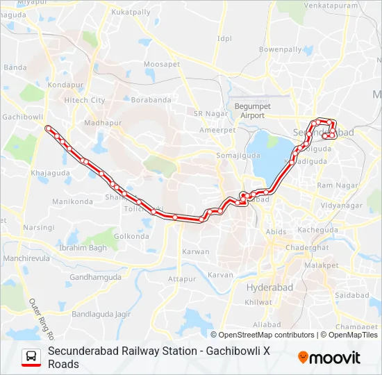 5GB Bus Line Map