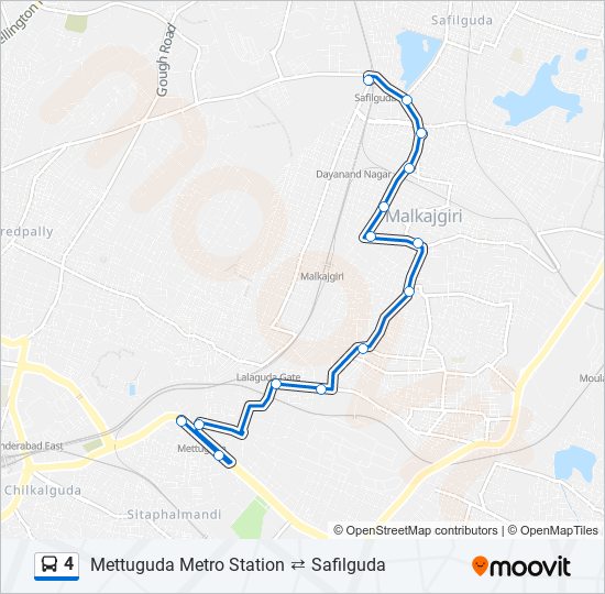 4 bus Line Map