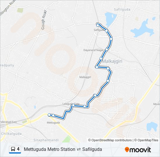 4 bus Line Map