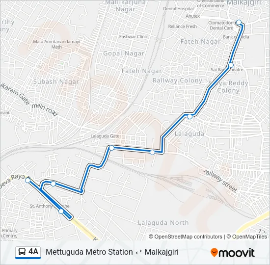 4A  Line Map