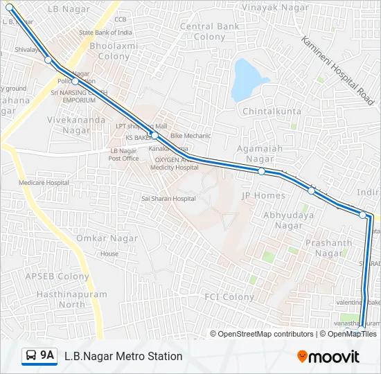 9A  Line Map