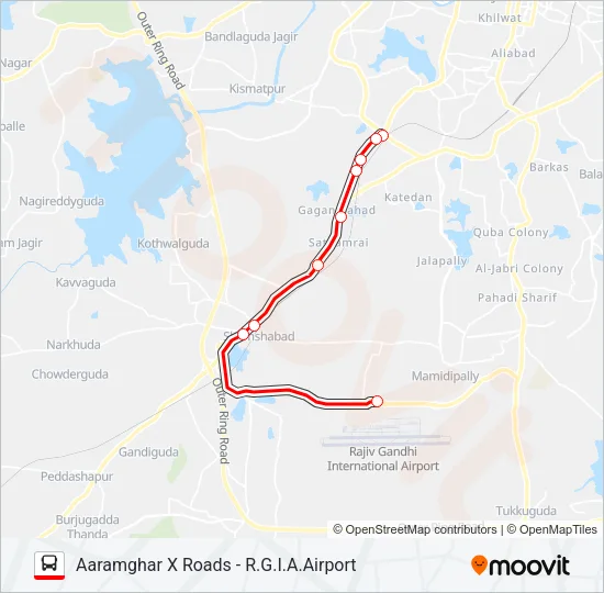 251S Bus Line Map