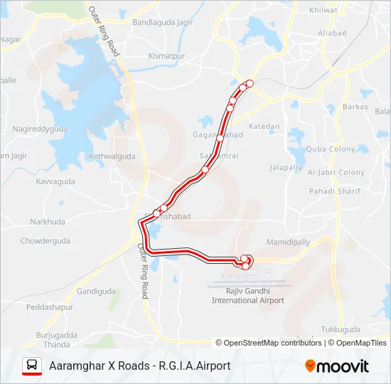 251S Bus Line Map