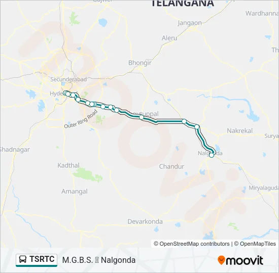 TSRTC Bus Line Map
